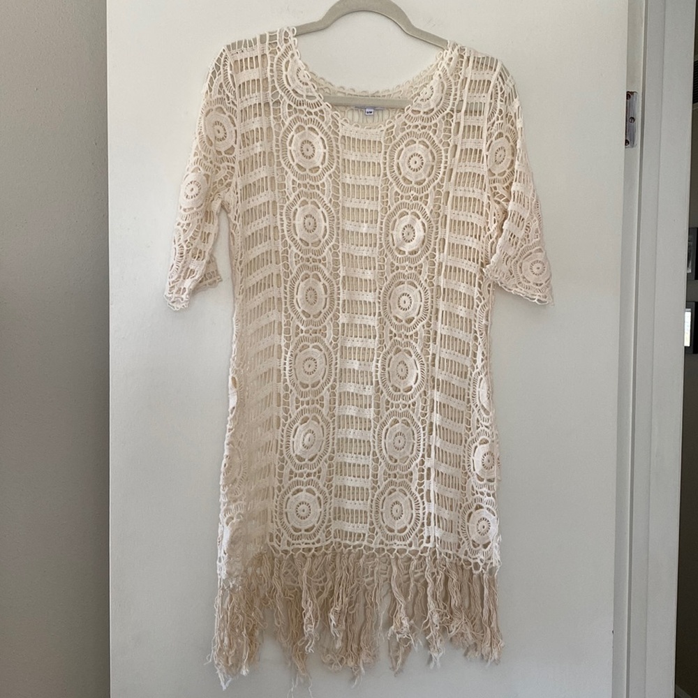Blue Island Crochet swimsuit cover up